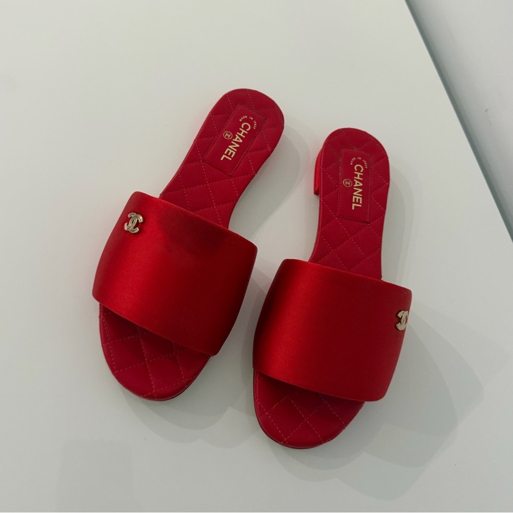 Chanel Satin Mules - Picture 2 of 4